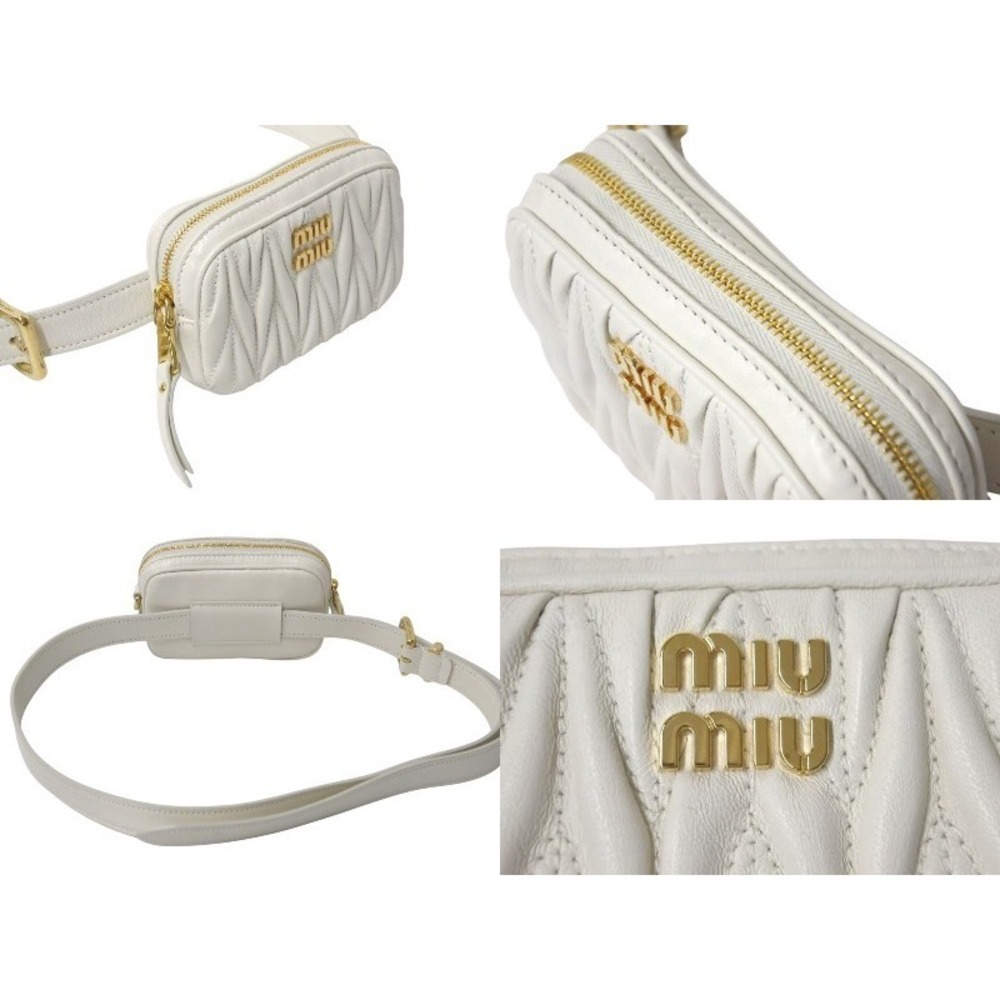 Miu Miu Matelasse shoulder bag handbag white - Picture 4 of 8